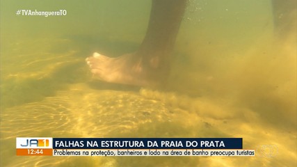 Turistas apontam falhas na estrutura da Praia da Prata