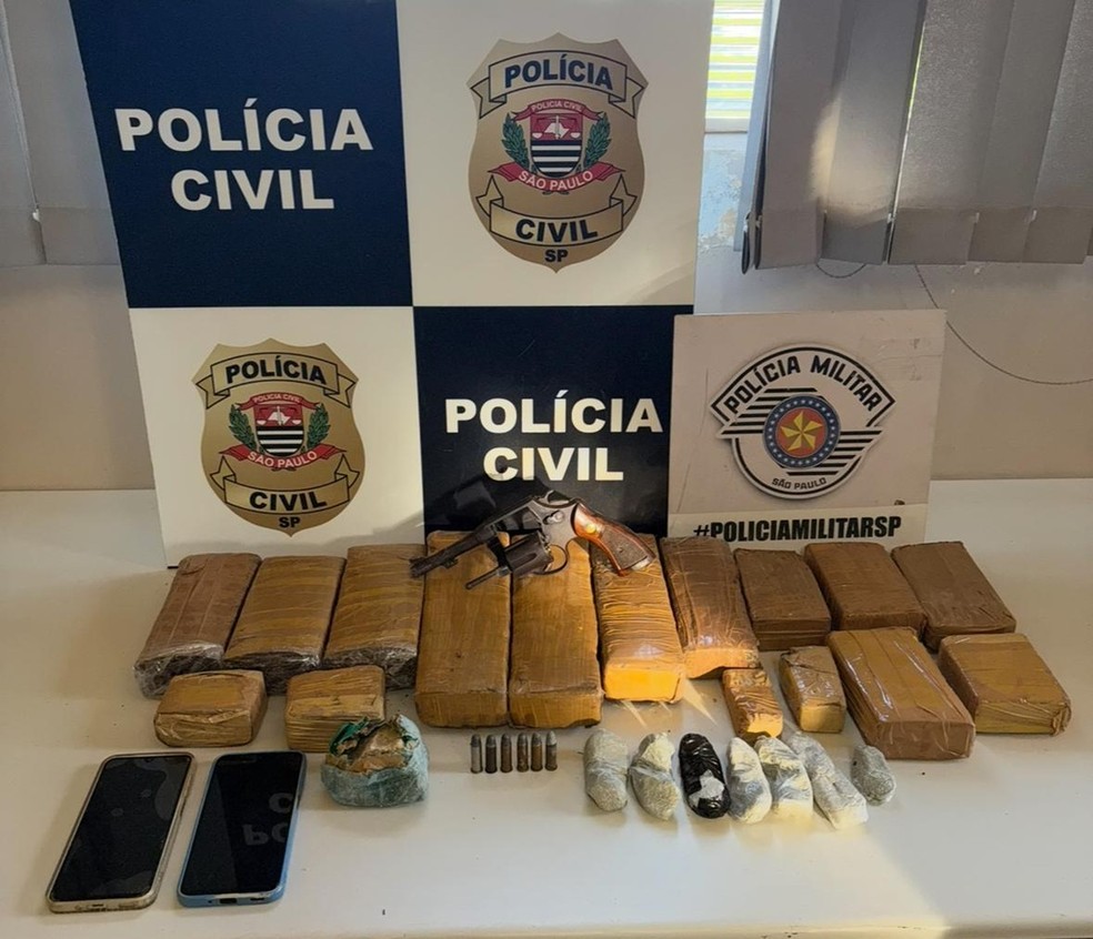 Cinco suspeitos são presos por tráfico de drogas durante operação ‘Cerco Central’ em Martinópolis — Foto: Reprodução/Polícia Civil