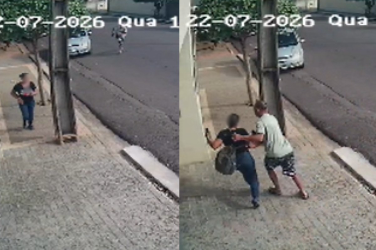 VÍDEO: câmera flagra momento em que homem sequestra ex-mulher no interior de SP