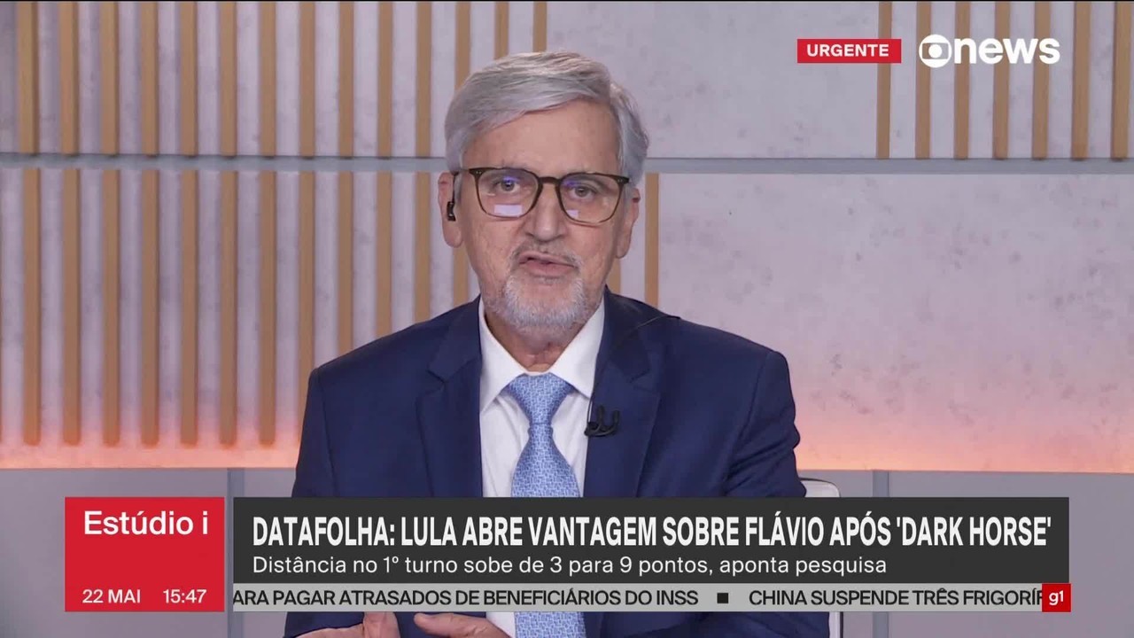 Datafolha: Lula tem 40%, e Flávio Bolsonaro, 31% das intenções de voto no 1º turno
