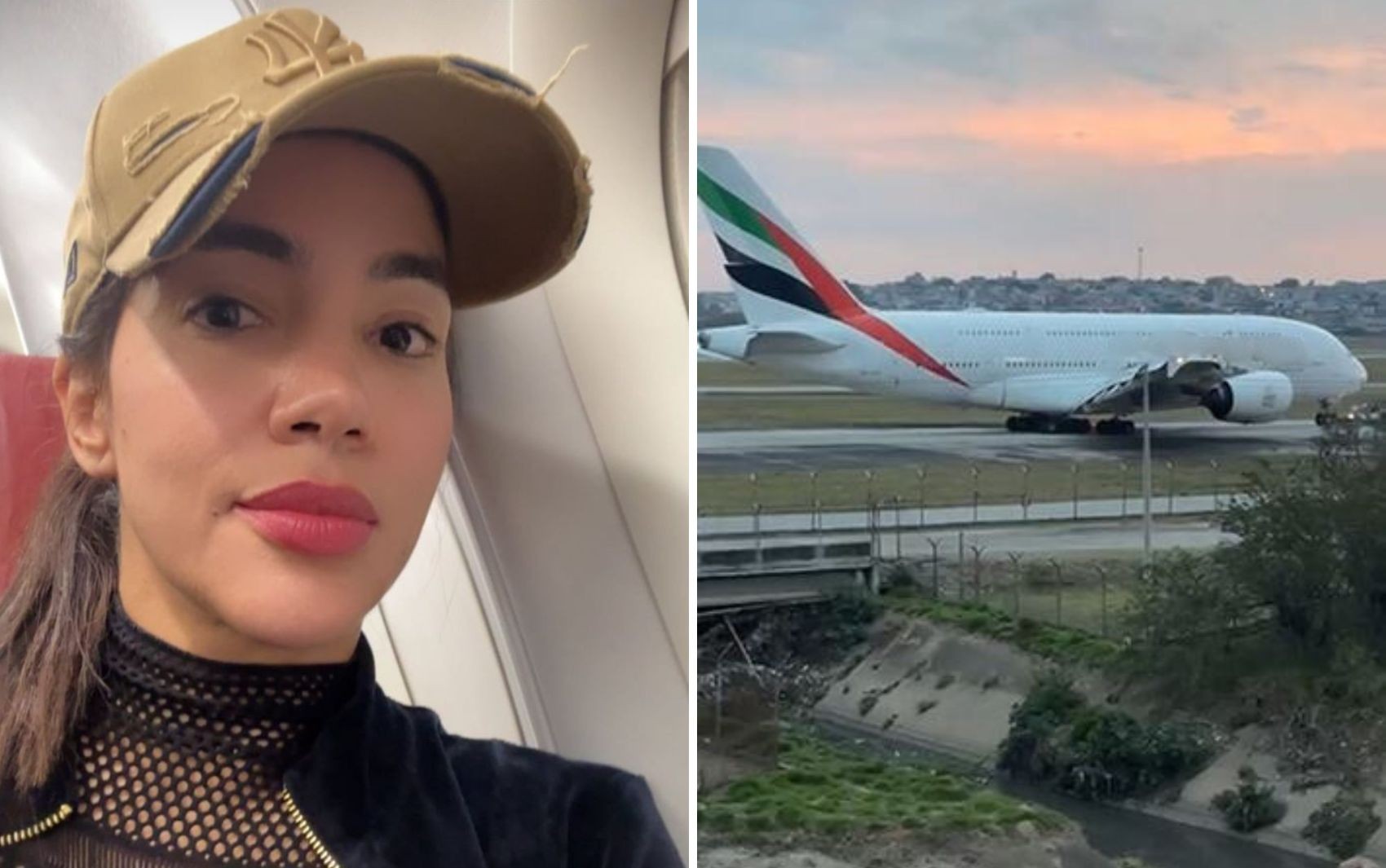 Primeira-dama de Aparecida de Goiânia fala sobre susto após problema no pouso de avião: ‘Pensa nos filhos e família’ 