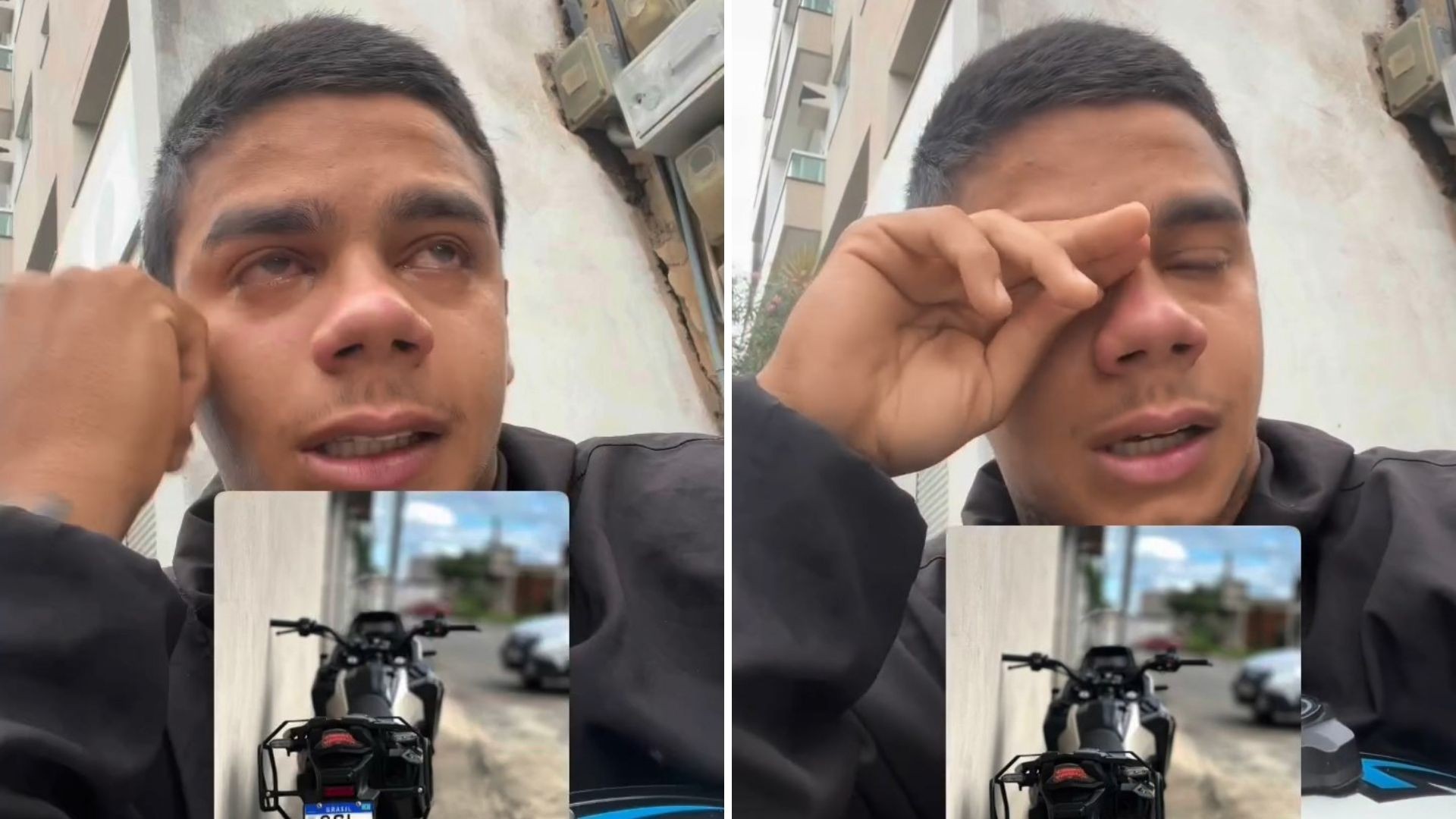 Jovem chora após ter moto furtada no ES e desabafo viraliza: 'entrei em desespero’