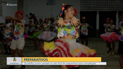 Quadrilha junina campeã na reta final de preparativos para competições