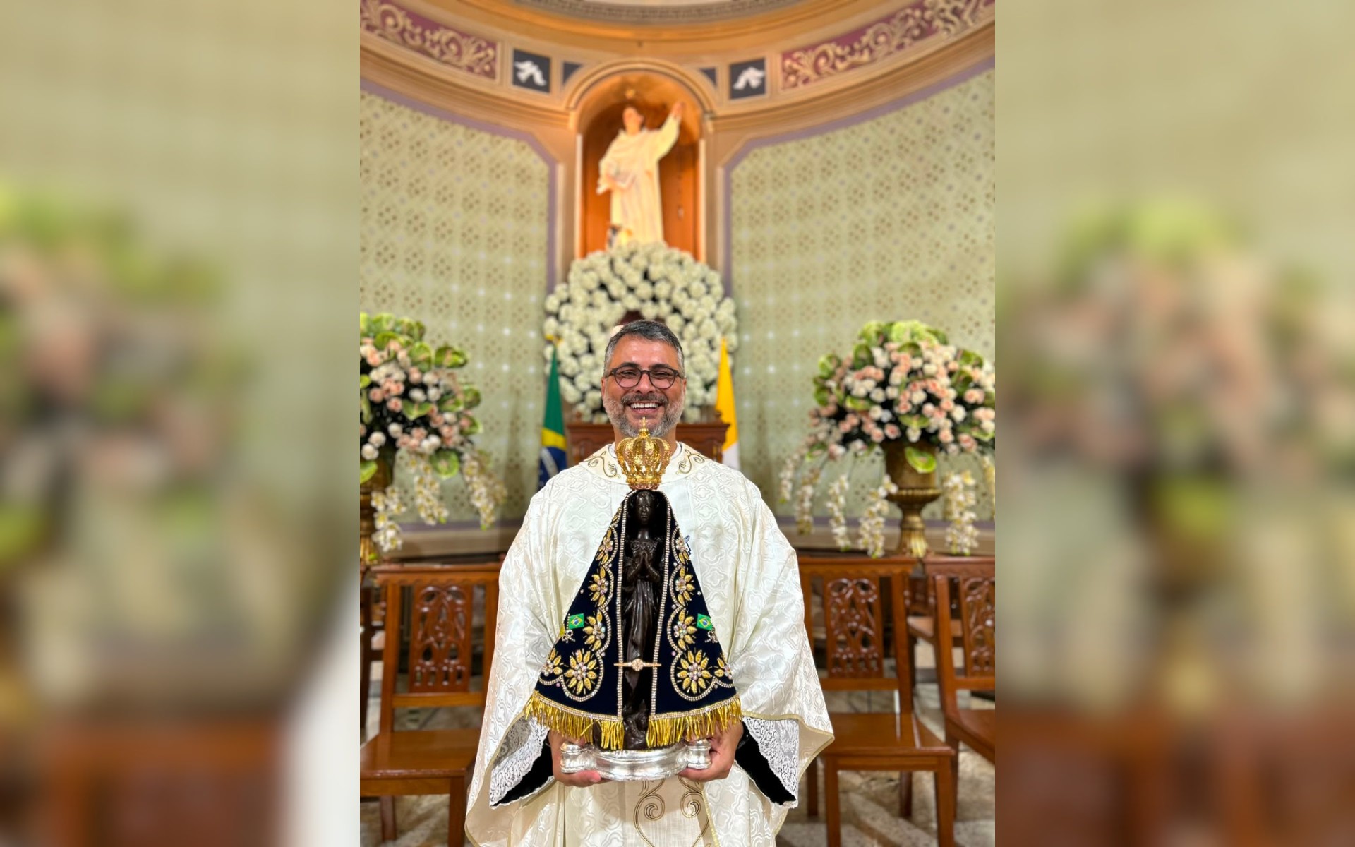 Igreja no interior de SP recebe relíquia de 1º grau de santo espanhol falecido há mais de 800 anos: 'Tivemos a graça', diz padre   