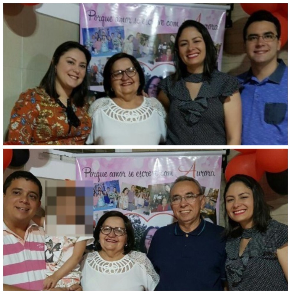 Família empregadora de doméstica em situação análoga à escravidão. — Foto: Reprodução