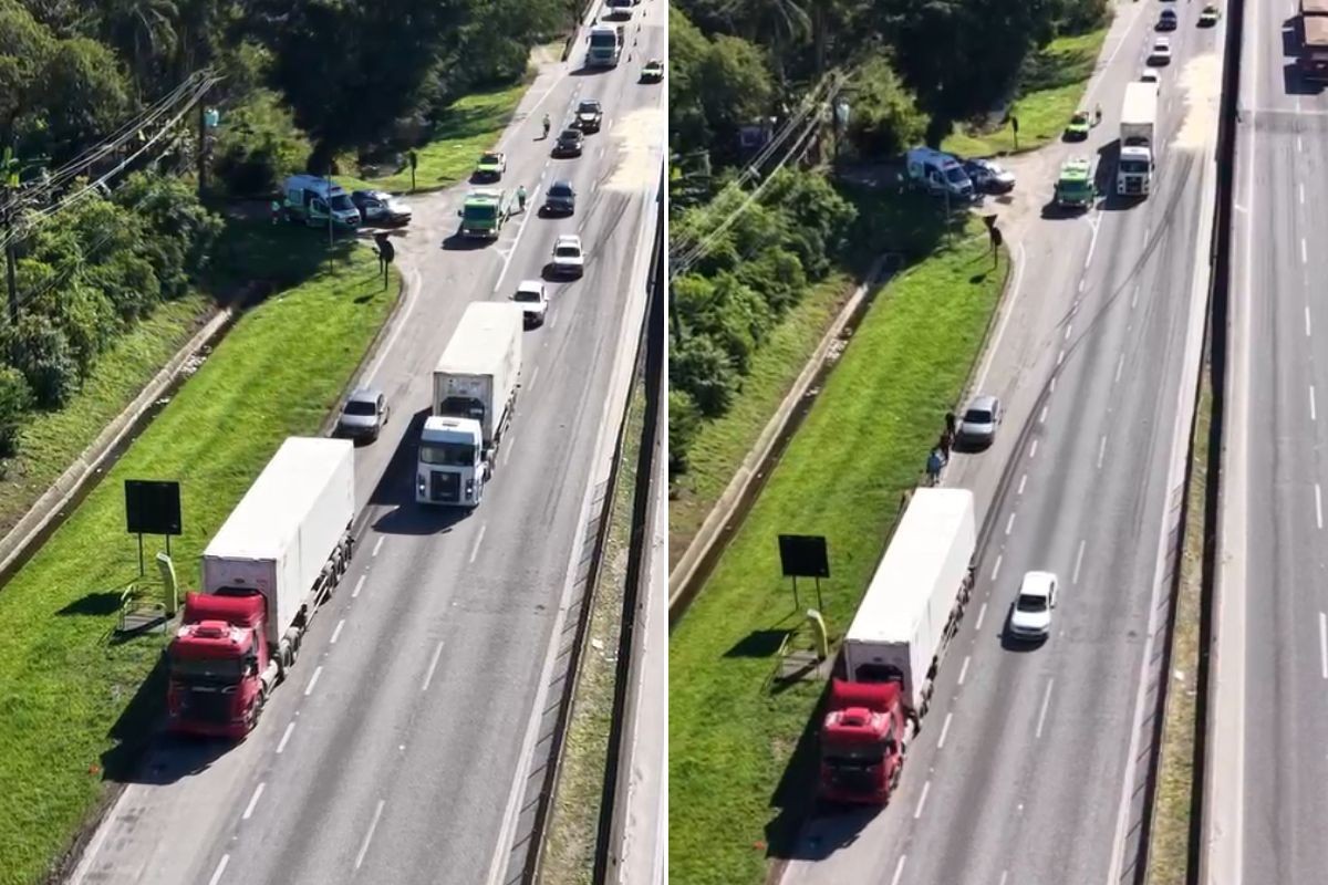 Pedestre morre atropelado por carreta na Rodovia Cônego Domênico Rangoni; VÍDEO 