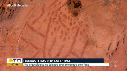 Sítio arqueológico no Jalapão é ameaçado pelo fogo