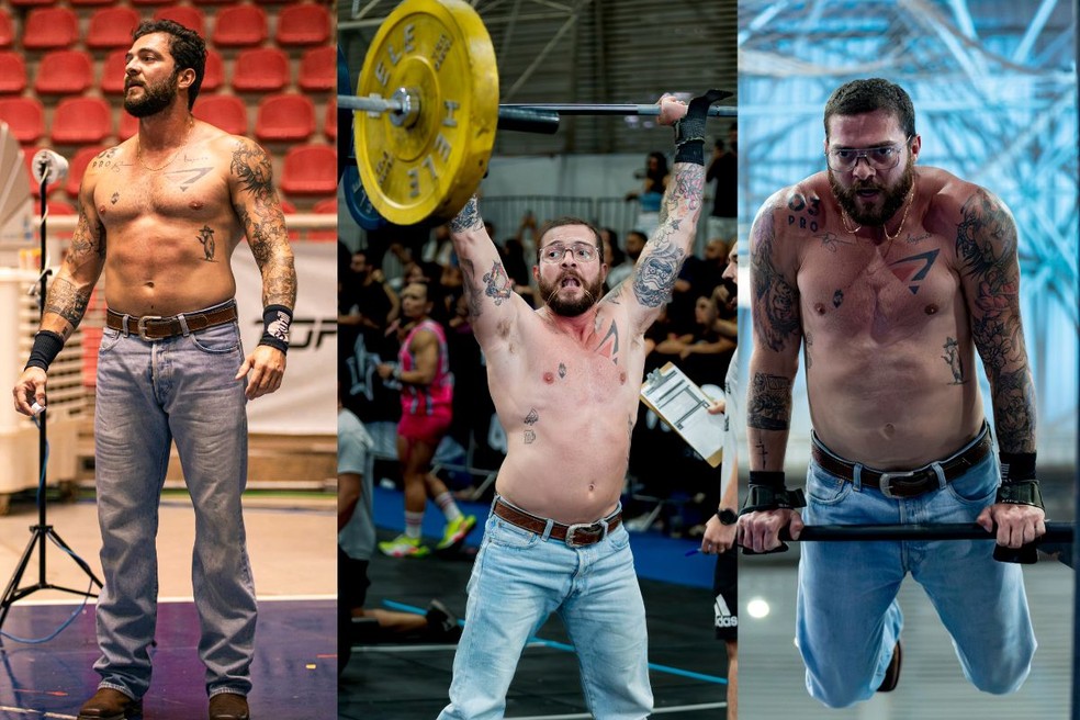 Zanca, coach de CrossFit e Performance, durante competições de crossfit — Foto: Reprodução/Redes sociais