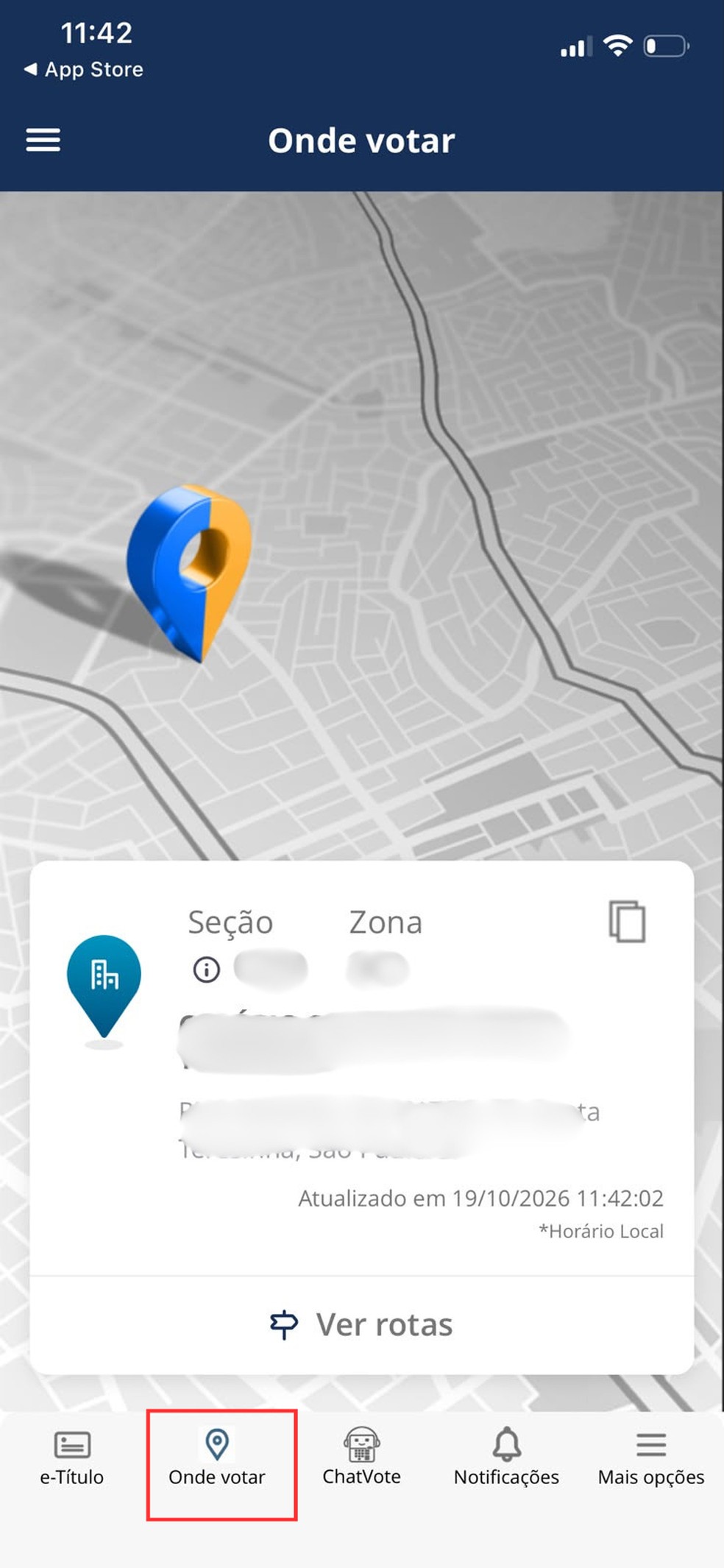 O aplicativo e-T&iacute;tulo, da Justi&ccedil;a Eleitoral, possui todos os dados atualizados sobre o eleitor, o local de vota&ccedil;&atilde;o, entre outros servi&ccedil;os. &mdash; Foto: Reprodu&ccedil;&atilde;o