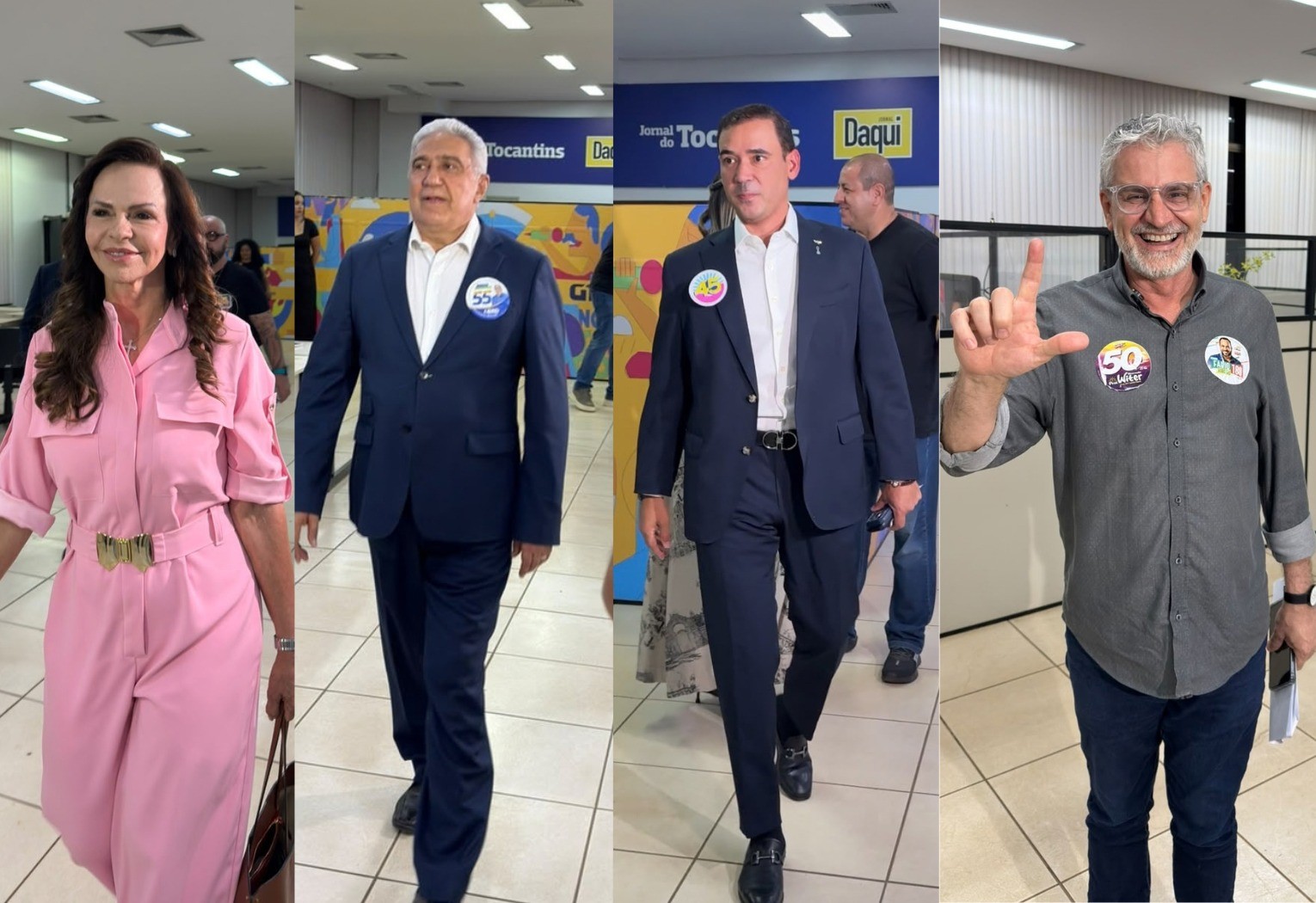 Candidatos ao governo do Tocantins participam de debate da TV Anhanguera