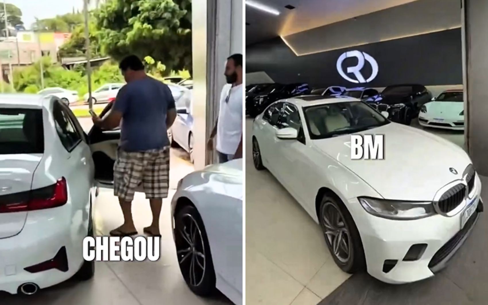 Cliente surpreende ao chegar com 'roupa simples' e chinelo e comprar dois carros de luxo, em Anápolis; vídeo