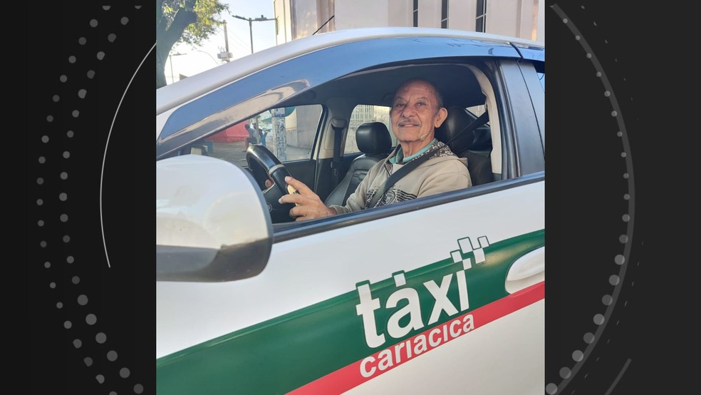 José Herculano Marques tinha 75 anos e trabalhava como taxista há 35 em Cariacica, Espírito Santo — Foto: Acervo pessoal