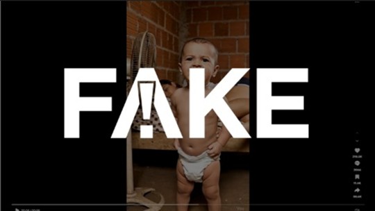 É #FAKE vídeo de bebê de fralda acordando a mãe para fazer comida e lavar roupa; cena foi criada com inteligência artificial - Embora conteúdo tenha o selo do Veo (modelo de IA do Google), seção de comentários tem mensagens de pessoas que acreditaram na cena.