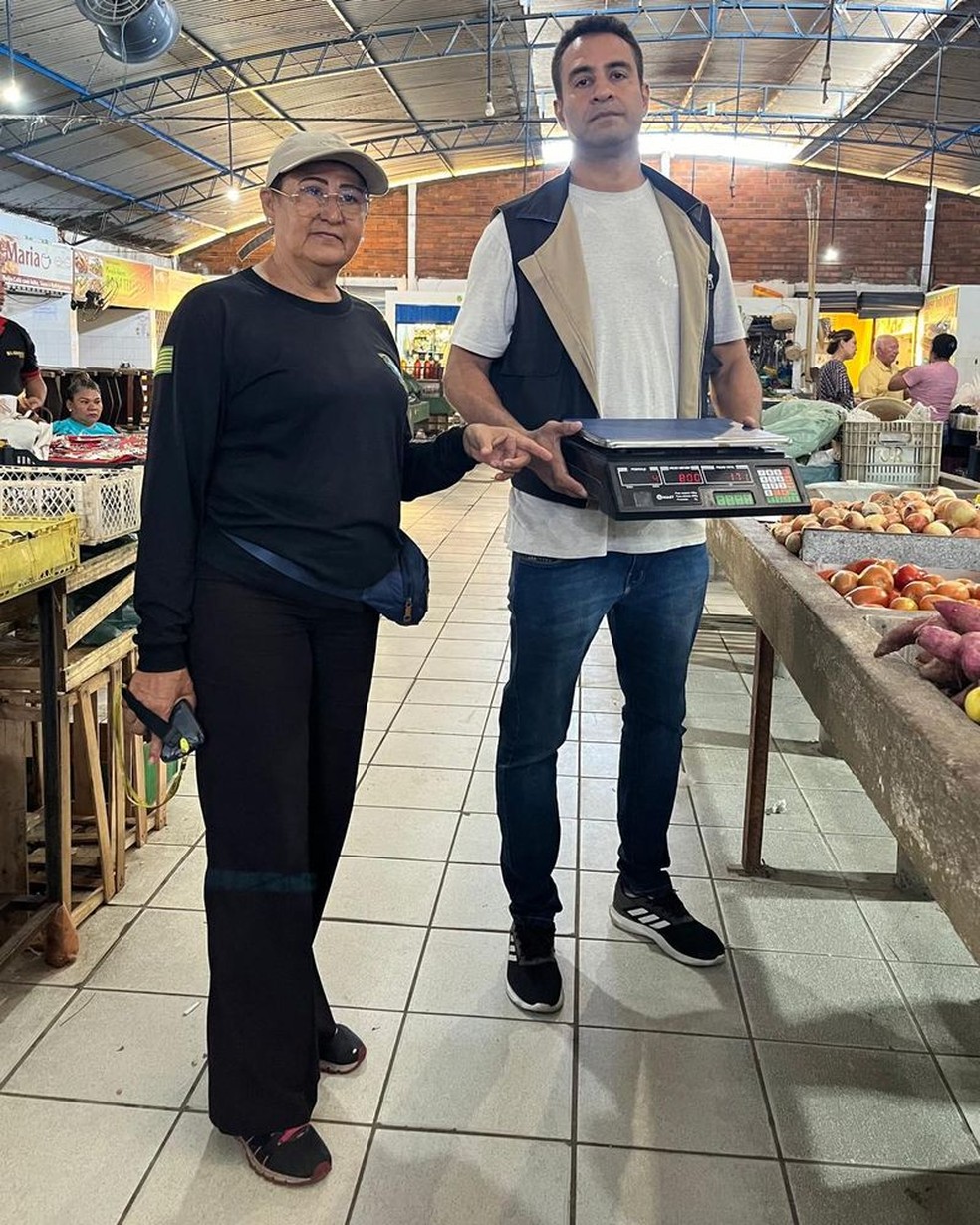 30 balanças falsificadas são apreendidas em mercados públicos da zona Norte e Centro de Teresina — Foto: Divulgação