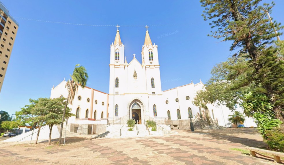 Santuário Nossa Senhora Aparecida, em Presidente Prudente (SP), terá cronograma especial na Semana Santa — Foto: Reprodução/Google Maps