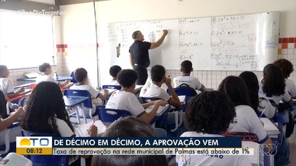 Escolas comemoram taxa de reprovações abaixo de 1% na rede municipal de Palmas