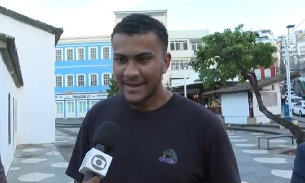 Universitário denuncia ter sido agredido com tapa no rosto e insultos racistas na Bahia — Foto: Reprodução/TV Bahia 