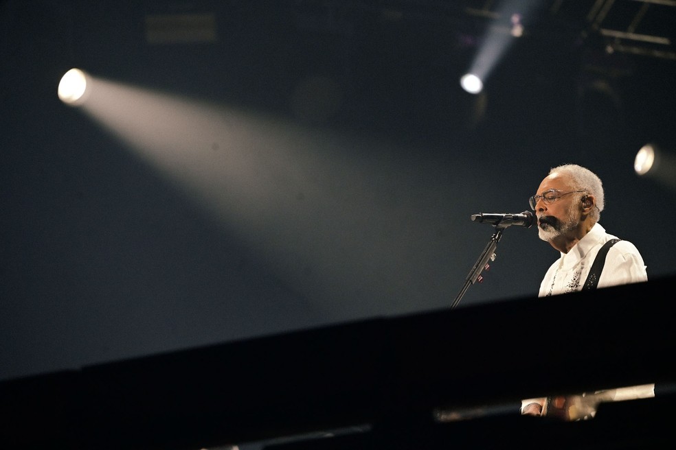 Gilberto Gil se apresenta no Rock in Rio 2026 — Foto: Leo Franco/AgNews
