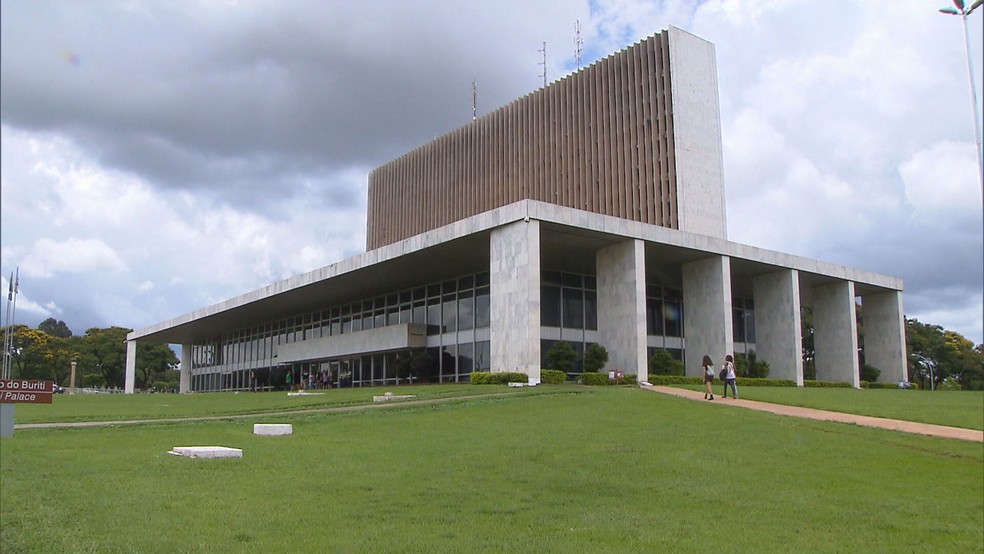Palácio do Buriti, sede do governo do Distrito Federal, em Brasília  — Foto: TV Globo/Reprodução 