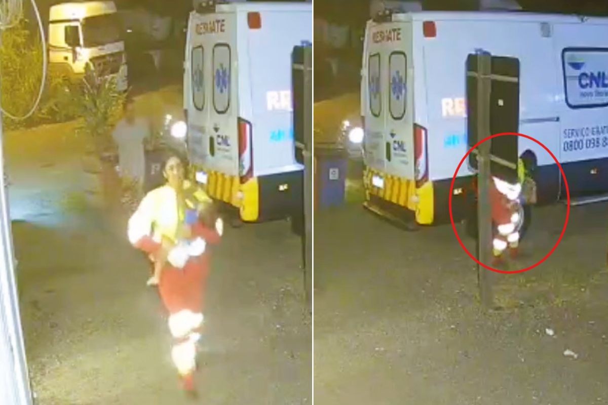 Bebê é reanimado por socorristas após chegar desacordado à base em rodovia no interior de SP; VÍDEO