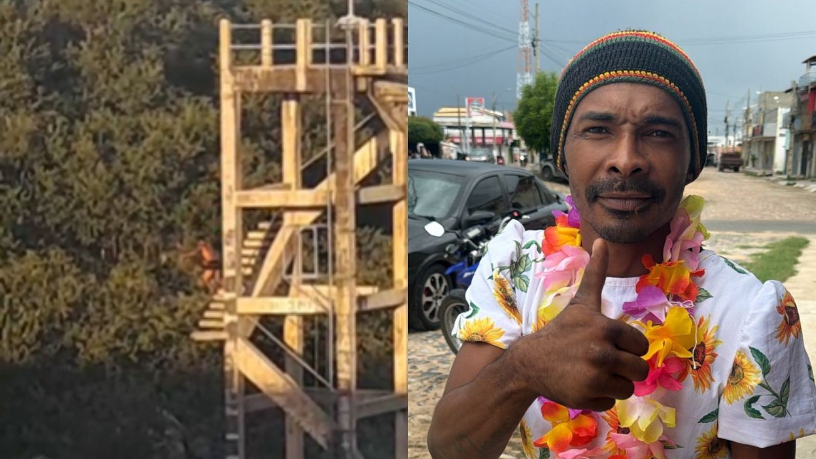 VÍDEO: Homem pula de escadaria de 39 metros em açude e desaparece no interior do PI