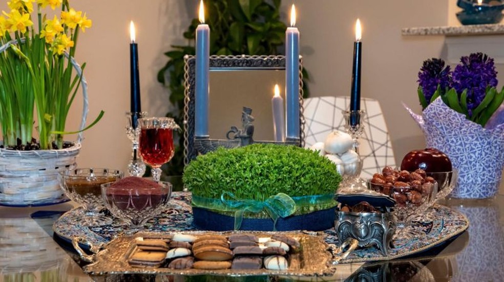 Ano Novo persa é comemorado no equinócio da primavera — Foto: Getty Images via BBC