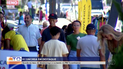 Taxa de desemprego caí no Tocantins e PIB do Estado aumenta