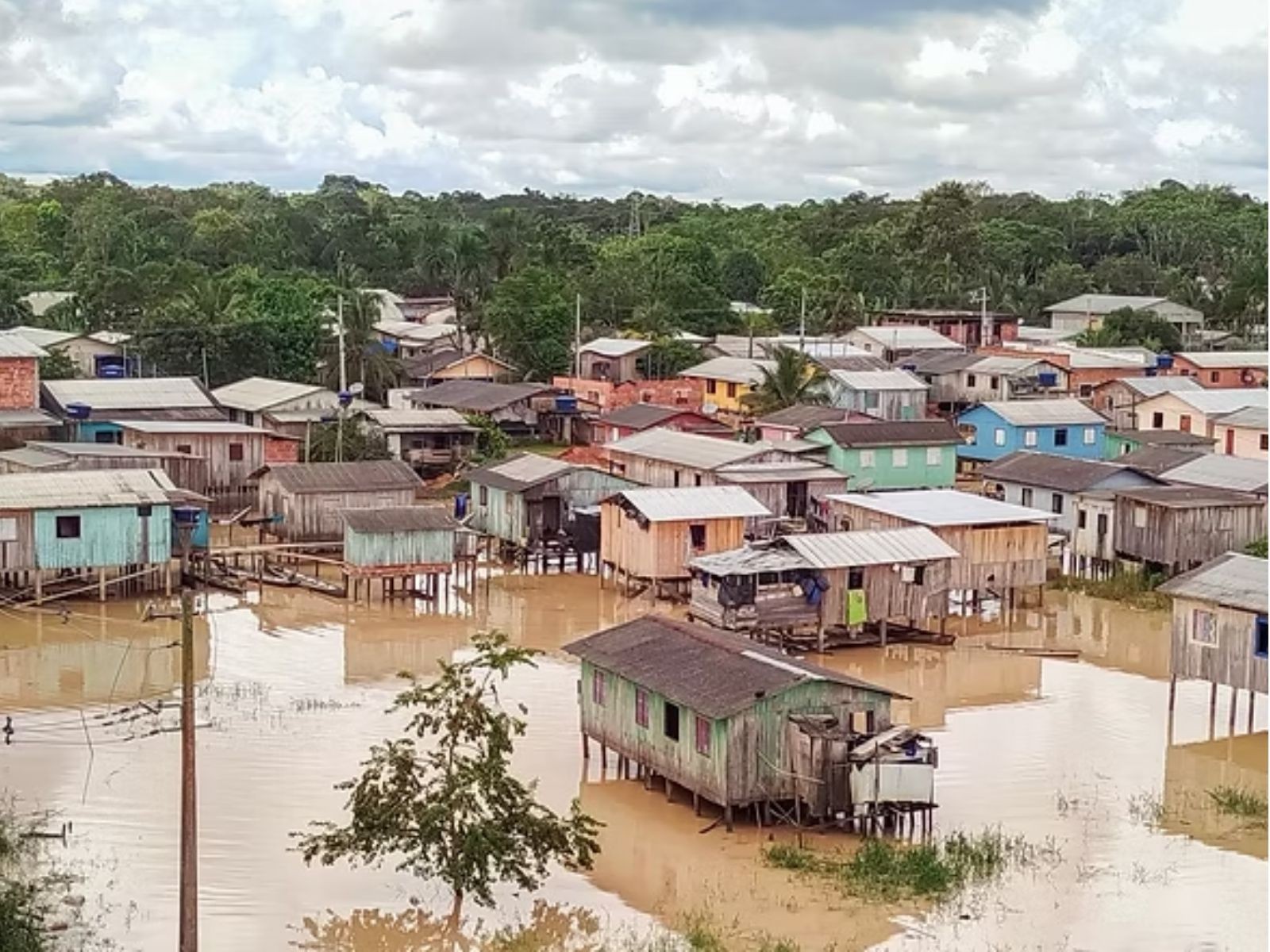 Rio Juruá transborda pela 3ª vez em menos de 2 meses no interior do Acre