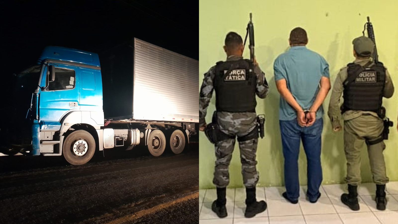 Suspeito de integrar quadrilha é preso com carreta roubada carregada de biscoitos no Piauí