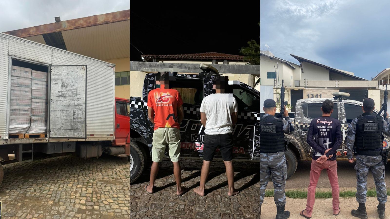 Trio é preso no PI após simular roubo de carga; suspeitos integram quadrilha interestadual, diz polícia