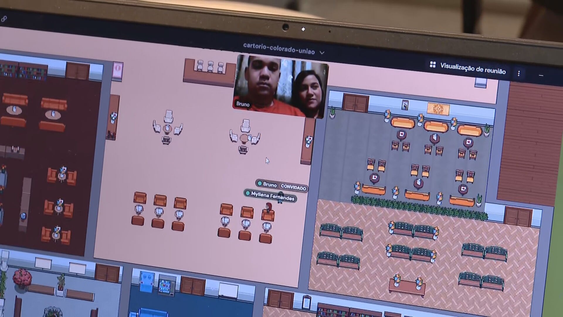 Aperte o play e diga 'aceito': cartório do DF usa cenário de 'jogo' para casamentos virtuais; veja VÍDEO