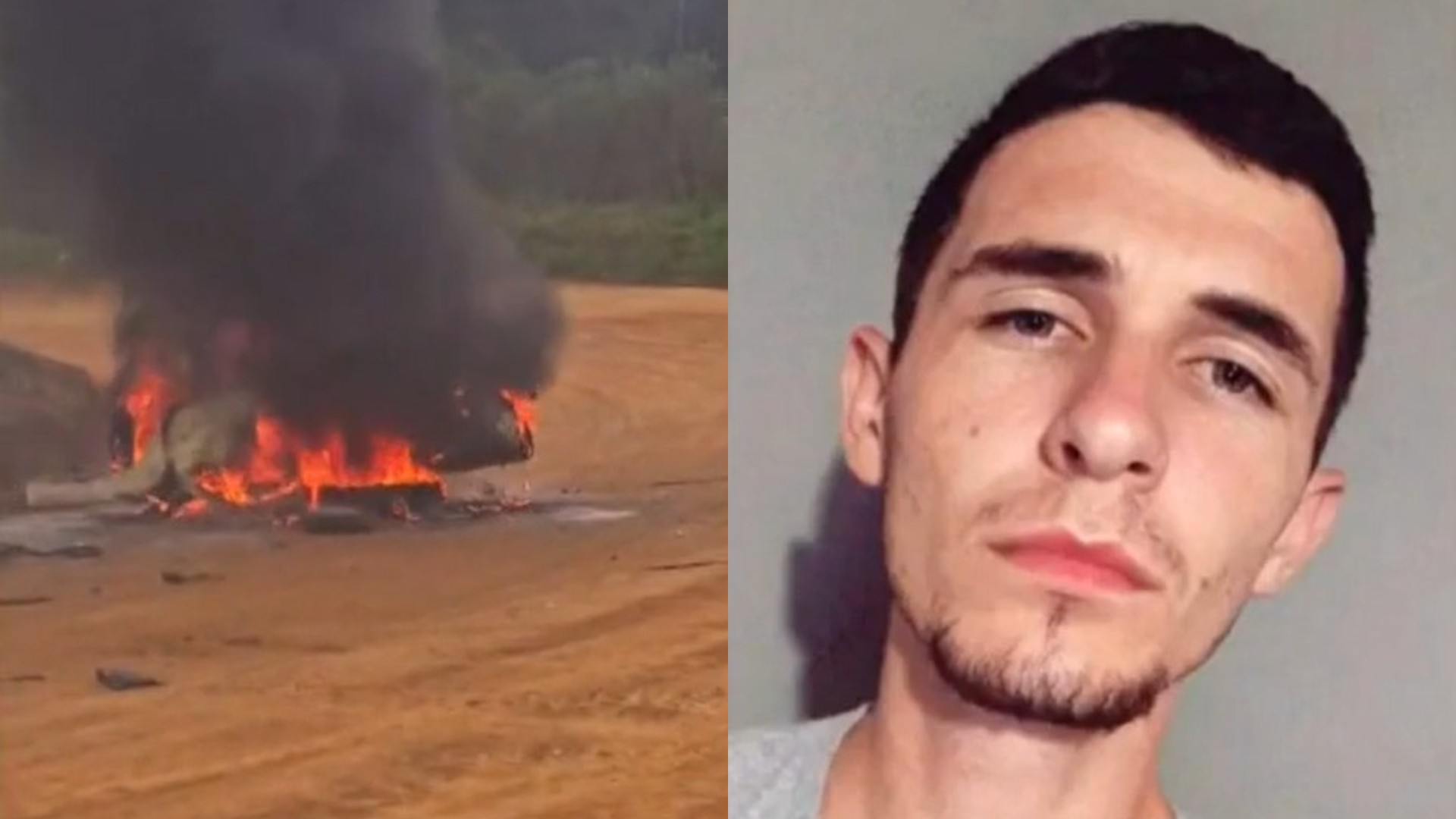 Piloto morre em competição de arrancada após batida fazer carro capotar e pegar fogo em SC