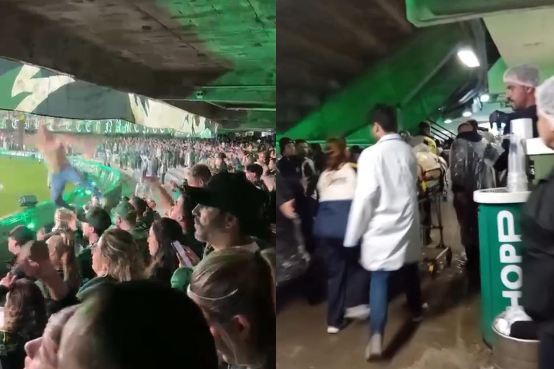 VÍDEO: torcedor cai de arquibancada superior do Couto Pereira durante jogo em Curitiba