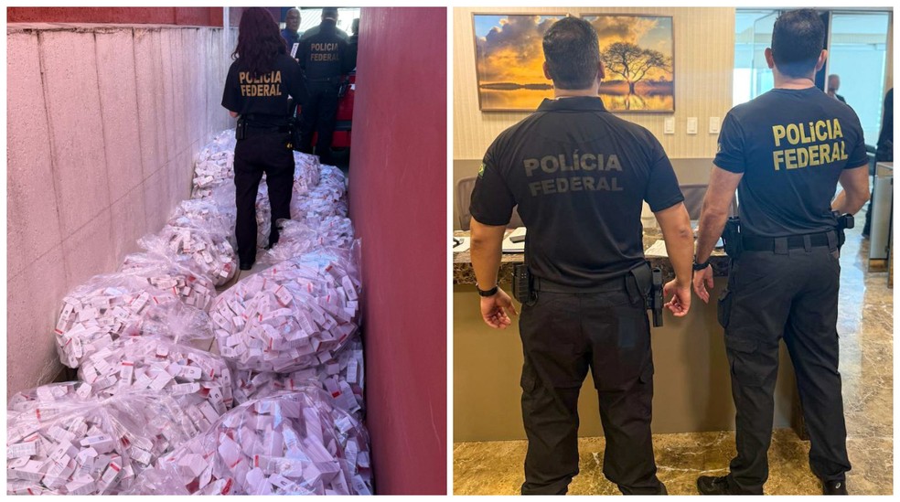 Operação da PF mira quadrilha que fabricava remédio para emagrecimento Mounjaro ilegalmente — Foto: Divulgação