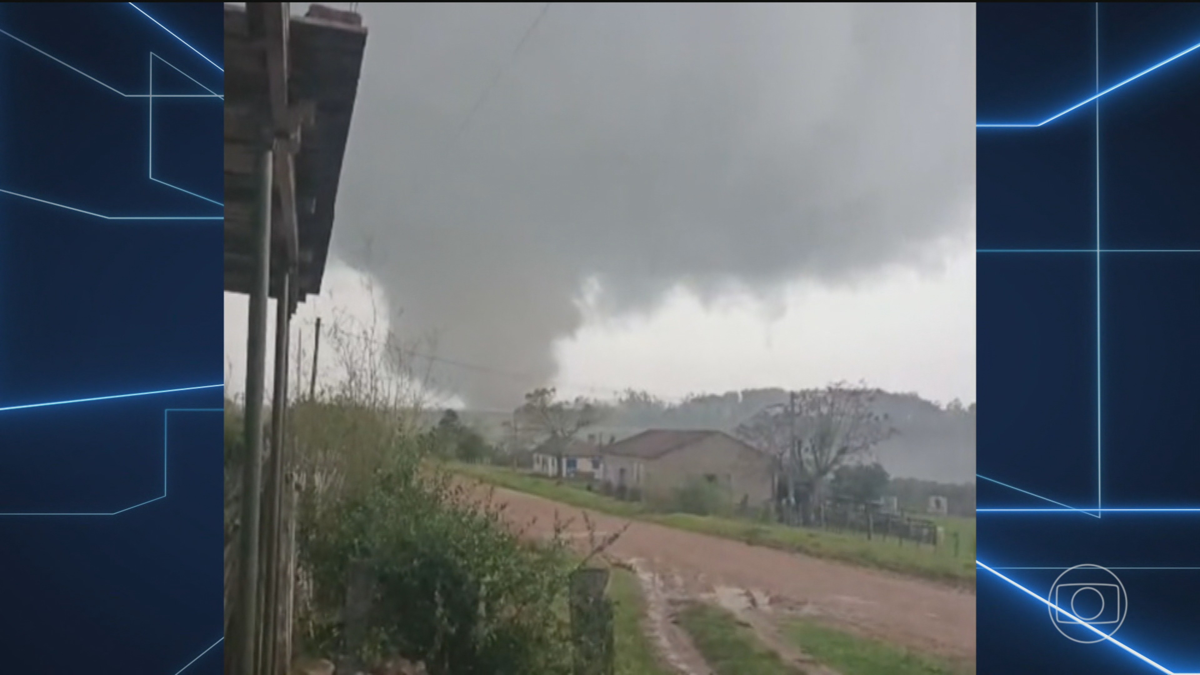 Rio Grande do Sul enfrenta temporais com ventos de quase 90 km/h