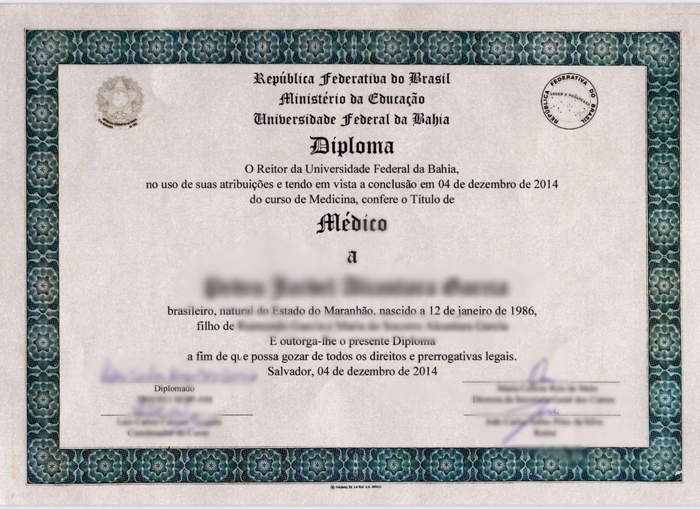 Homem de 37 anos com diploma falso tenta tirar registro médico no Acre — Foto: Reprodução