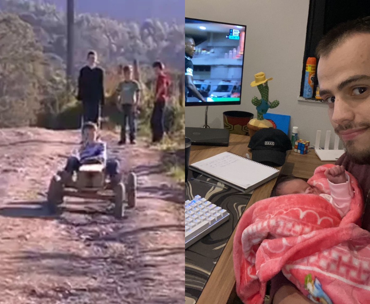 'Taca-le pau Marco Véio': estrela do meme celebra 1º dia dos pais e diz que quer regravar vídeo com filha