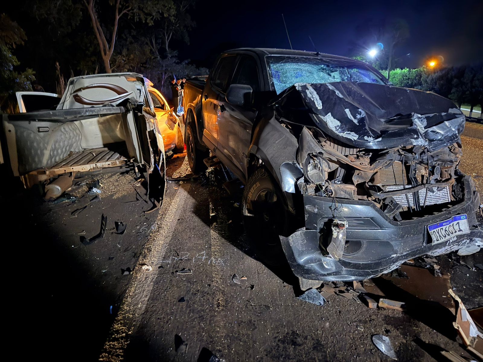Passageiro de carro funerário morre após tentativa de ultrap