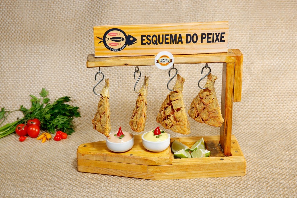 Petisco do Esquema do Peixe para o concurso Comida di Buteco, no DF — Foto: Divulgação