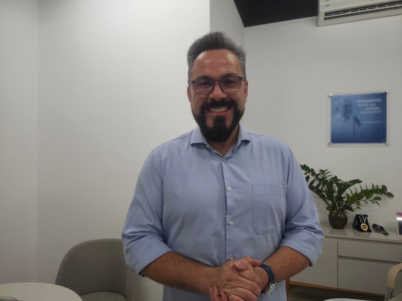 Candidato ao governo do Acre, Alan Rick (Republicanos) é entrevistado na Rede Amazônica