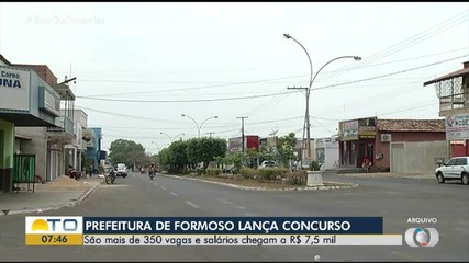 Edital de concurso é lançado em Formoso de Araguaia; salários chegam a R$ 7,5 mil