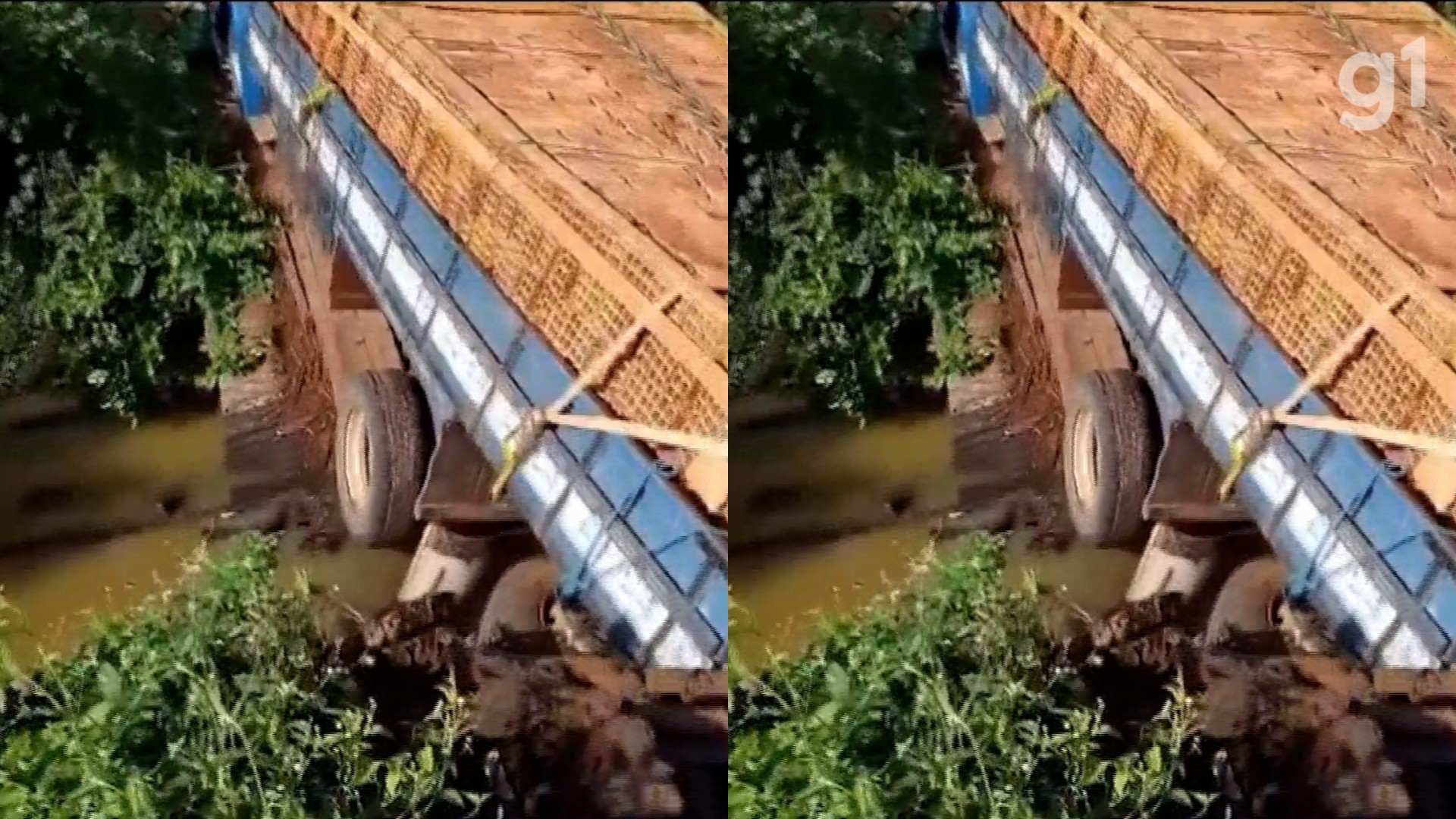 Ponte de madeira desaba durante passagem de caminhão na zona rural de Codó