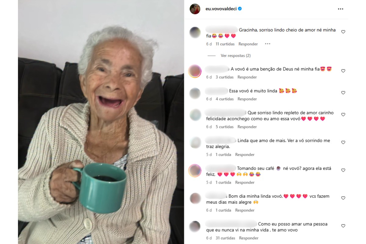 Morre Valdeci Laurinda, vovó influencer do interior de SP que somava milhões de seguidores nas redes sociais 
