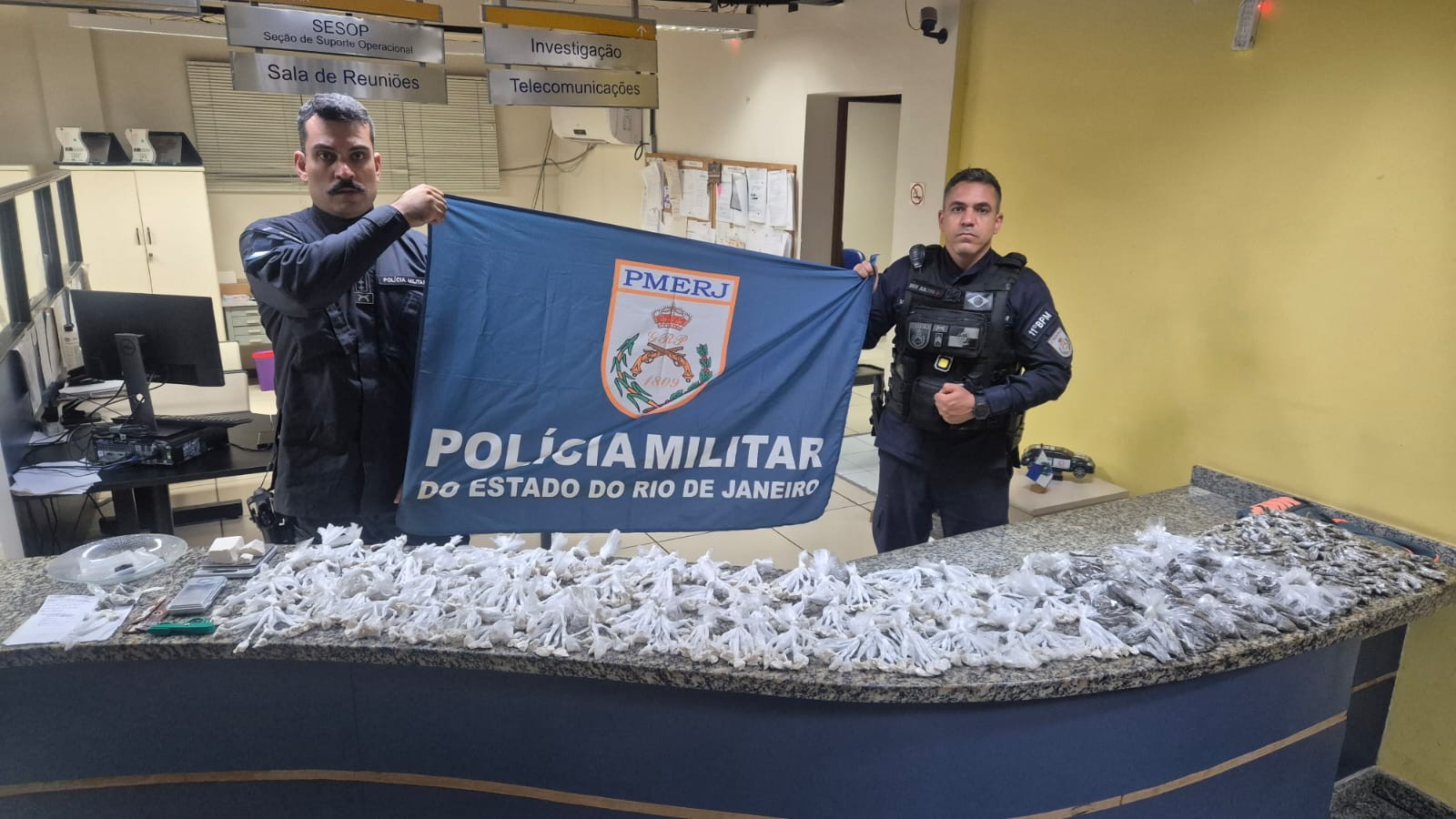 Ação policial em Cantagalo apreende drogas avaliadas em R$ 47 mil