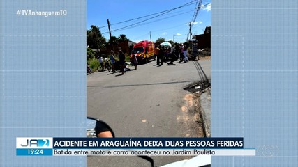 Acidente deixa duas pessoas feridas em Araguaína
