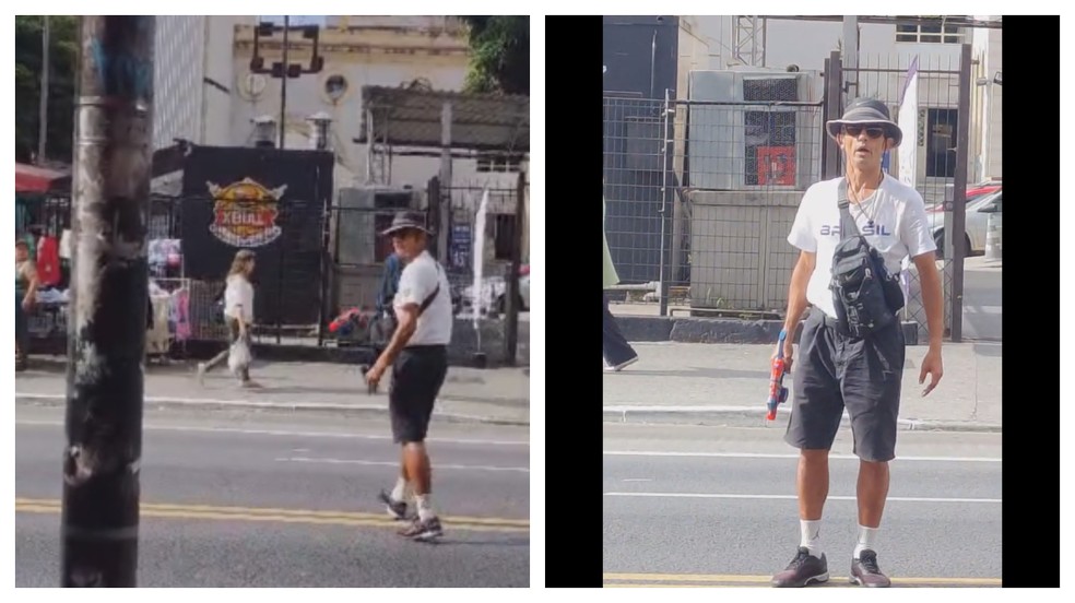 O homem se aproximou do jovem e sacou uma arma de brinquedo simulando diversos disparos em sua direção. — Foto: Arquivo pessoal