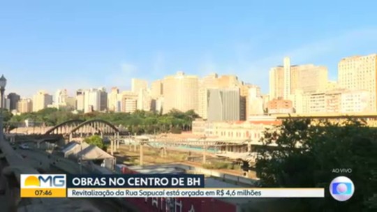 Rua Sapucaí vai passar por obras de revitalização - Programa: Bom Dia Minas 
