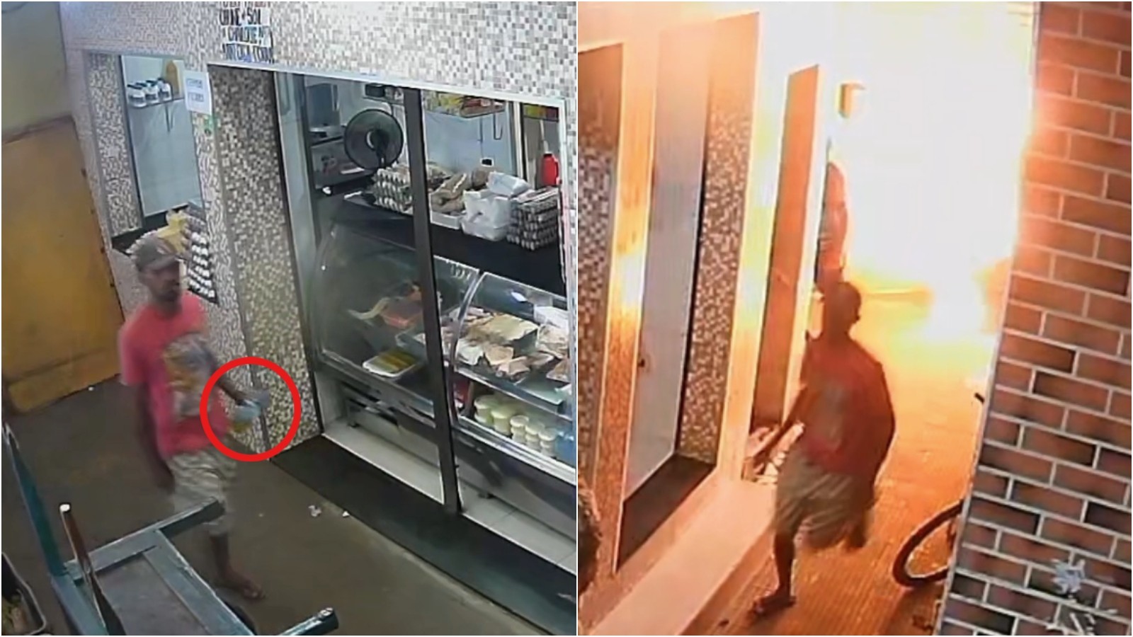 Homem é incendiado por outro dentro de mercado público no Ceará; vídeo