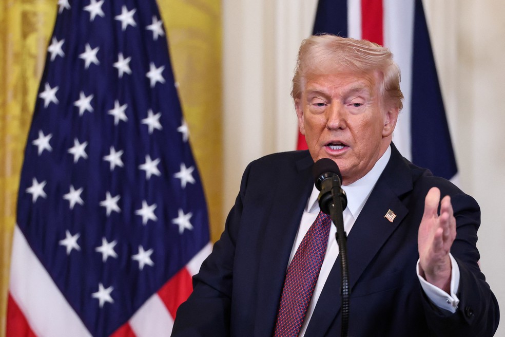 O presidente dos EUA, Donald Trump — Foto: REUTERS/Kevin Lamarque