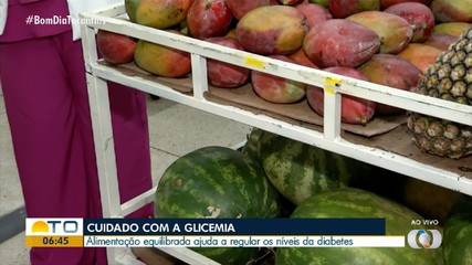 Alimentação regulada pode ajudar a controlar o nível da diabetes